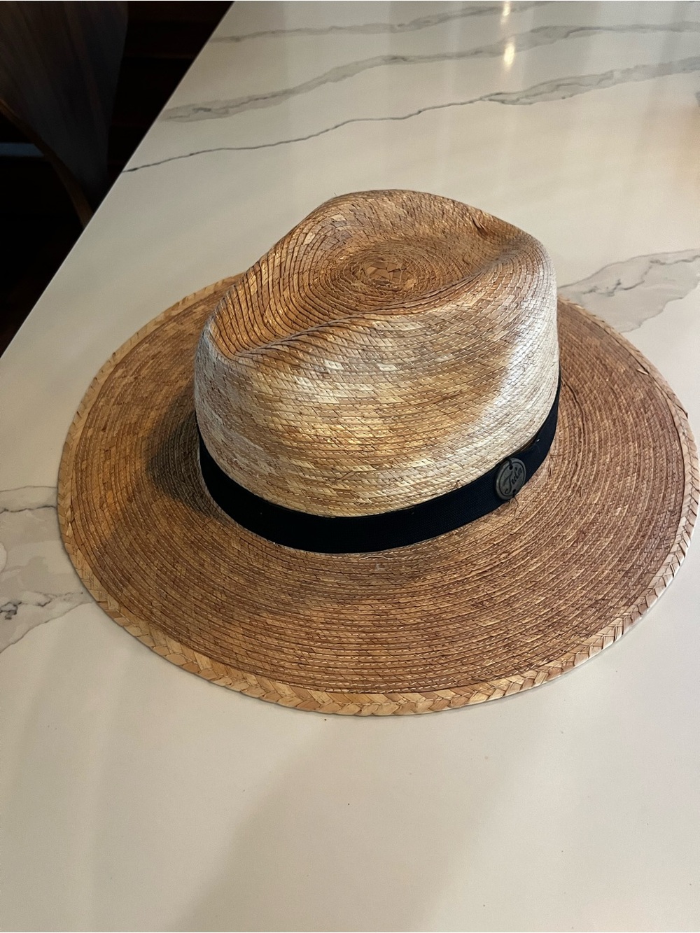 Tula Natural Straw Panama Hat with Black Band